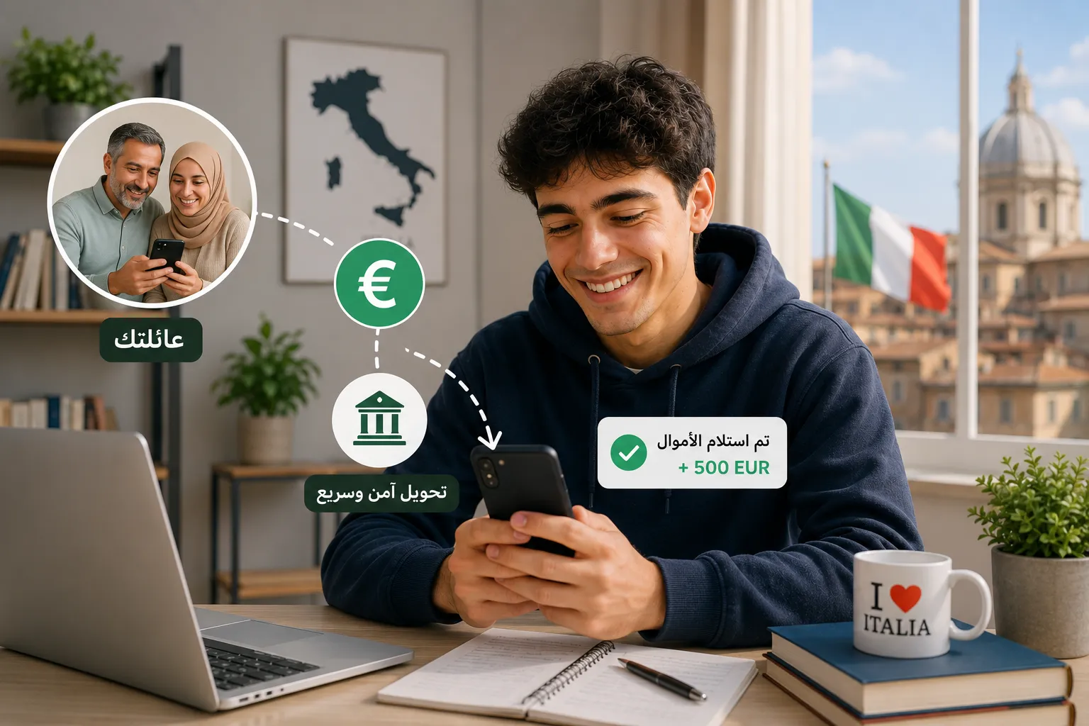 كيف تستقبل الأموال من خارج أوروبا؟ أسرع وأرخص الطرق للطلاب